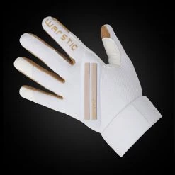 Warstic Sports, Inc WORKMAN3 ADULT & YOUTH BATTING GLOVES "WHITE/CORAL SANDS"