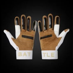 Warstic Sports, Inc WORKMAN3 ADULT & YOUTH BATTING GLOVES "WHITE/CORAL SANDS"