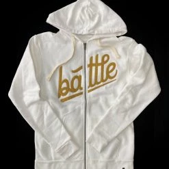 HOODIES & JACKETS OFFICIAL WARSTIC ZIP UP HOODIE (BATTLE) - WHITE