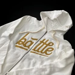 HOODIES & JACKETS OFFICIAL WARSTIC ZIP UP HOODIE (BATTLE) - WHITE