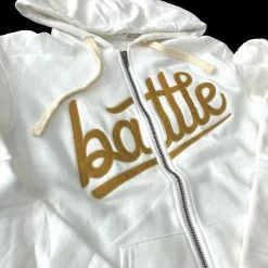 HOODIES & JACKETS OFFICIAL WARSTIC ZIP UP HOODIE (BATTLE) - WHITE