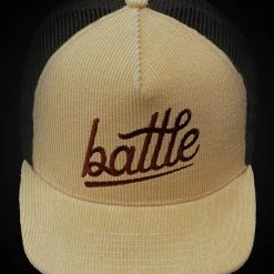 Warstic CORDUROY TRUCKER SNAPBACK KHAKI/TOBACCO (BATTLE) APPAREL
