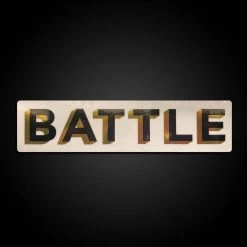 Warstic BATTLE BOLD (BLACK/GOLD) STICKER ACCESSORIES
