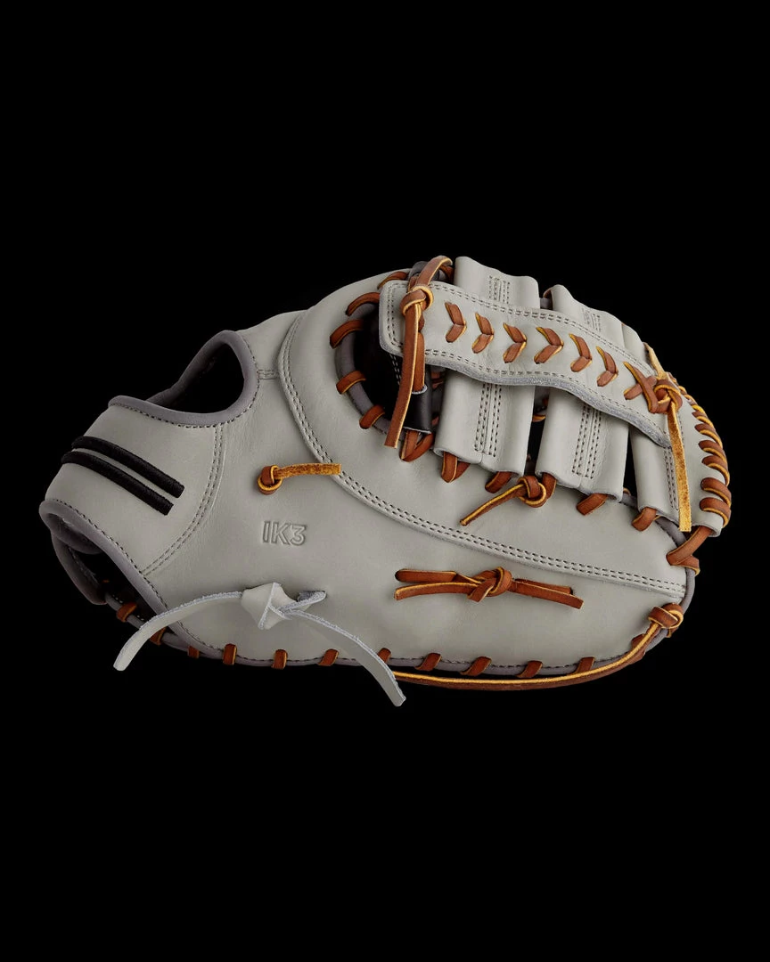 Warstic FIELDING GLOVES IK3 SERIES JAPANESE KIP FIRST BASE MITT- GRAY WOLF STYLE 3 Warstic FIELDING GLOVES IK3 SERIES JAPANESE KIP FIRST BASE MITT- GRAY WOLF STYLE