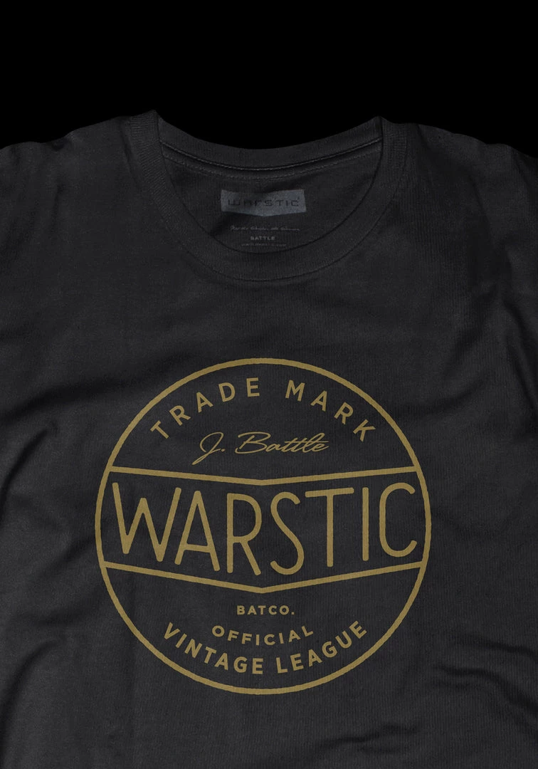 Warstic Sports, Inc OFFICIAL VINTAGE LEAGUE TEE (BLACK) APPAREL 2 Warstic Sports, Inc OFFICIAL VINTAGE LEAGUE TEE (BLACK) APPAREL
