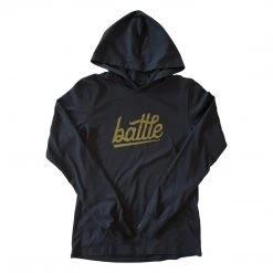 Warstic Sports, Inc BATTLE LONG SLEEVE HOODIE TEE (BLACK) APPAREL 7 Warstic Sports, Inc BATTLE LONG SLEEVE HOODIE TEE (BLACK) APPAREL