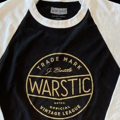 Warstic Sports, Inc APPAREL JACK WHITE SIGNATURE COLLECTION VINTAGE LEAGUE 3/4 SLEEVE
