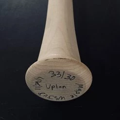 Warstic JUSTIN UPTON "ART OF HITTING" AUTOGRAPHED BAT - WARRIOR FLAME 33/30 AUTOGRAPHED ITEMS