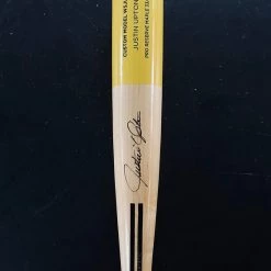 Warstic JUSTIN UPTON "ART OF HITTING" AUTOGRAPHED BAT - YELLOW 33/30 AUTOGRAPHED ITEMS