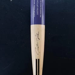 Warstic AUTOGRAPHED ITEMS JUSTIN UPTON "ART OF HITTING" AUTOGRAPHED BAT - PURPLE 33/30