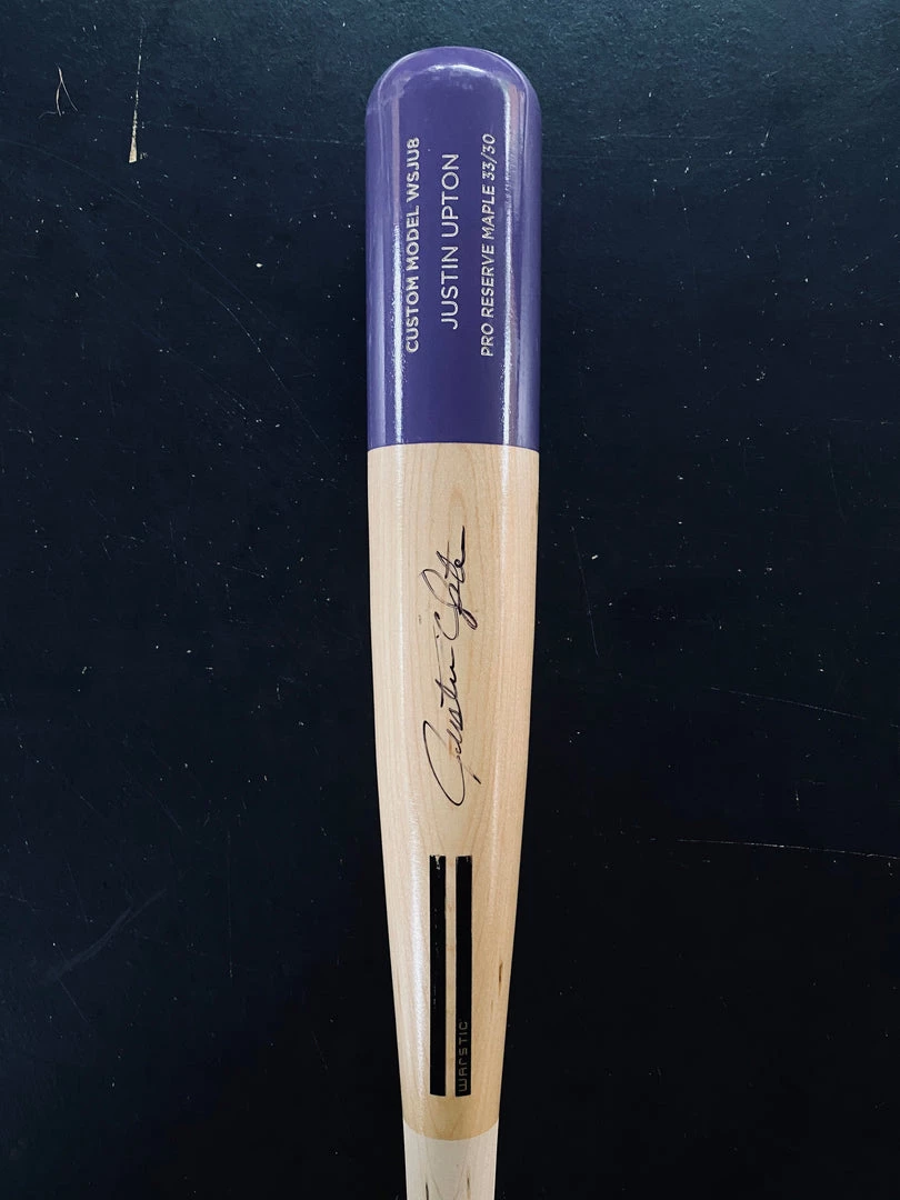 Warstic AUTOGRAPHED ITEMS JUSTIN UPTON "ART OF HITTING" AUTOGRAPHED BAT - PURPLE 33/30 1 Warstic AUTOGRAPHED ITEMS JUSTIN UPTON "ART OF HITTING" AUTOGRAPHED BAT - PURPLE 33/30