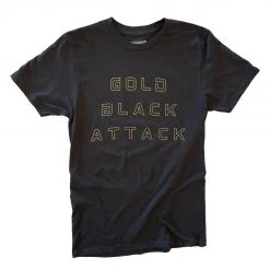 Warstic Sports, Inc APPAREL GOLD BLACK ATTACK TEE (BLACK)