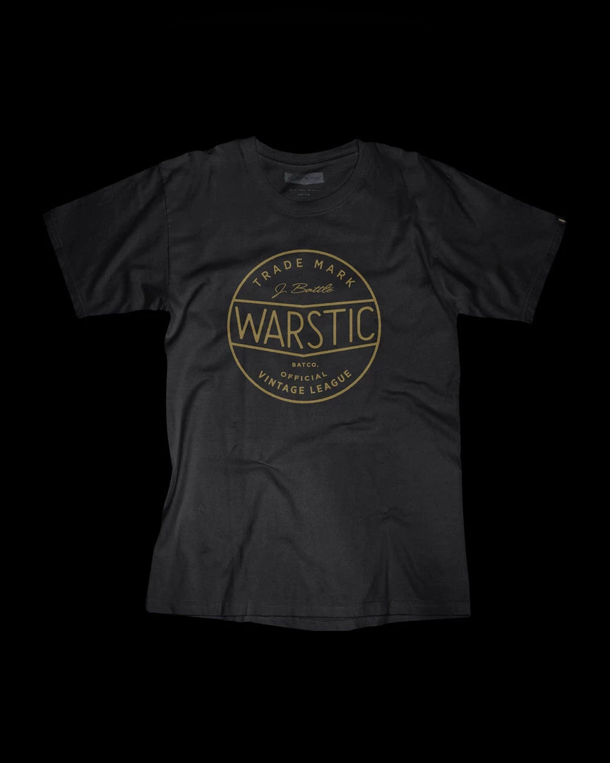 Warstic Sports, Inc OFFICIAL VINTAGE LEAGUE TEE (BLACK) APPAREL 1 Warstic Sports, Inc OFFICIAL VINTAGE LEAGUE TEE (BLACK) APPAREL