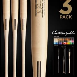 Warstic Sports, Inc IAN KINSLER WSIK58Y YOUTH CUSTOMIZABLE PRO SIGNATURE WOOD BAT 3 PACK CUSTOM PRO