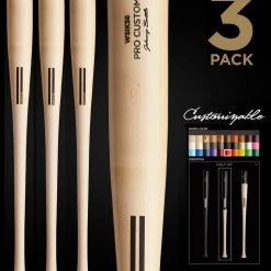 Warstic Sports, Inc CUSTOM PRO WSIK58 (IAN KINSLER MODEL) WOOD BAT 3 PACK