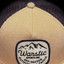 Warstic CORDUROY TRUCKER SNAPBACK KHAKI/TOBACCO (TACKLE) APPAREL