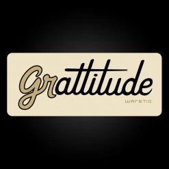 Warstic ACCESSORIES GRATTITUDE STICKER