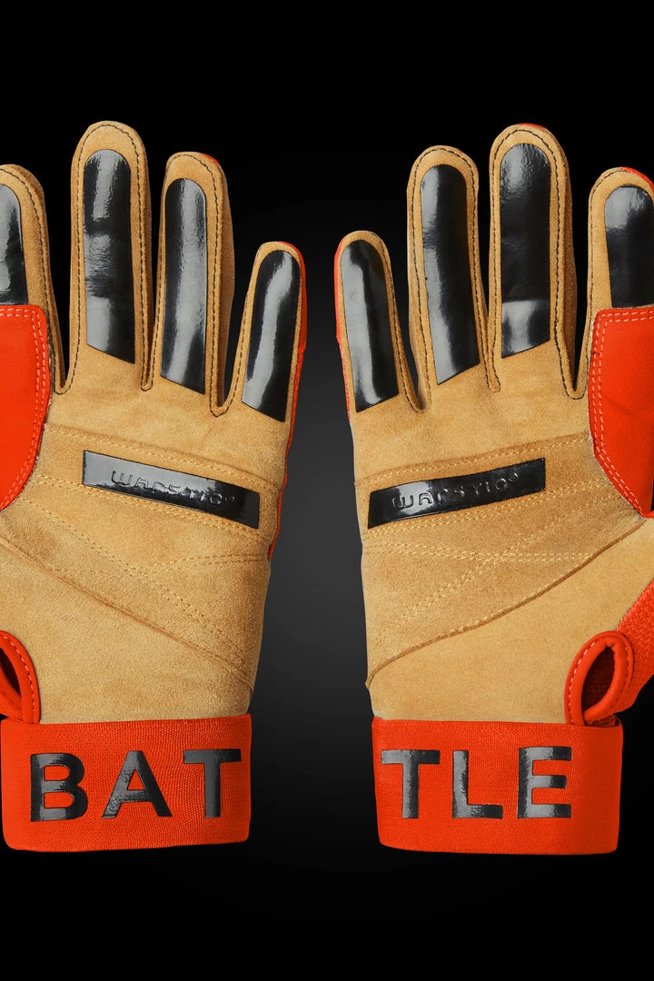 Warstic Sports, Inc WORKMAN3 ADULT & YOUTH BATTING GLOVES "ORANGE" 3 Warstic Sports, Inc WORKMAN3 ADULT & YOUTH BATTING GLOVES "ORANGE"