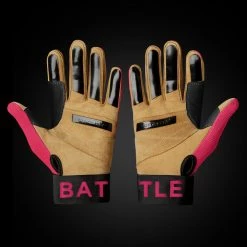 Warstic Sports, Inc WORKMAN3 ADULT & YOUTH BATTING GLOVES "BATTLE PINK"