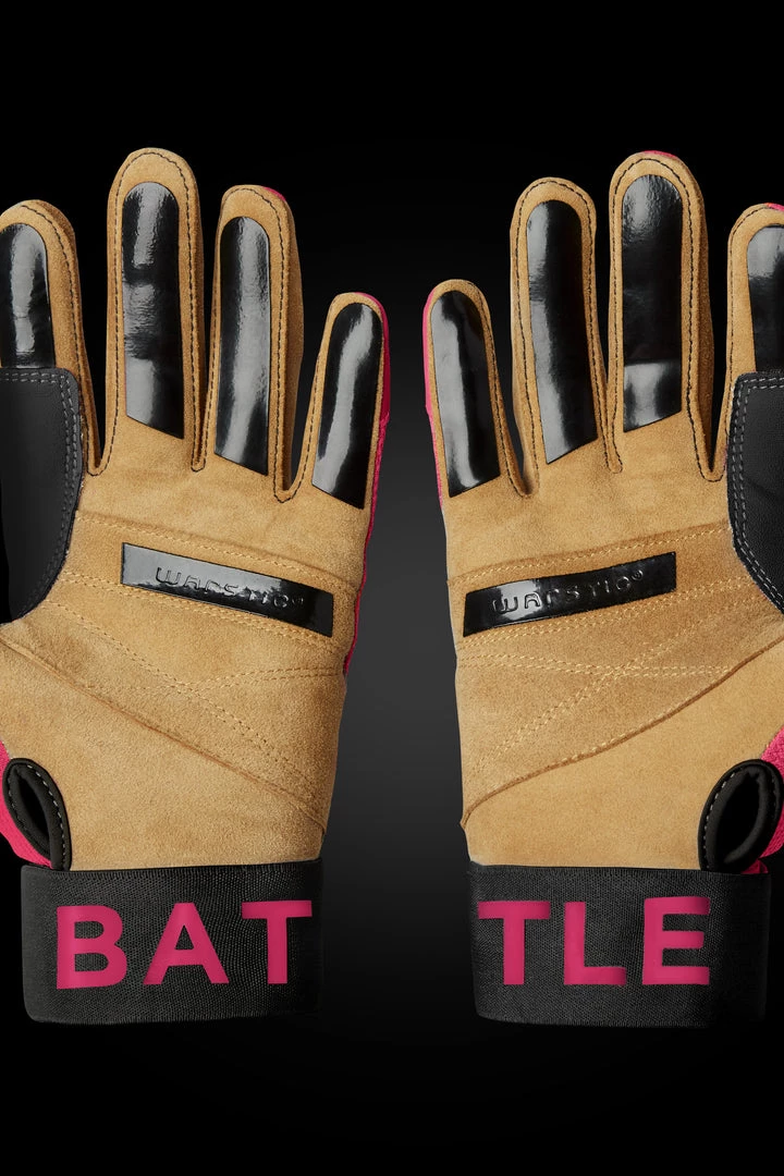 Warstic Sports, Inc WORKMAN3 ADULT & YOUTH BATTING GLOVES "BATTLE PINK" 3 Warstic Sports, Inc WORKMAN3 ADULT & YOUTH BATTING GLOVES "BATTLE PINK"