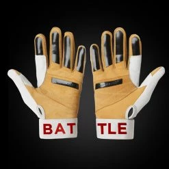 Warstic Sports, Inc WORKMAN3 ADULT & YOUTH BATTING GLOVES "WHITE/RED"