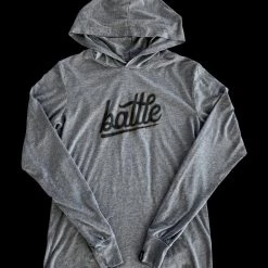 Warstic APPAREL BATTLE LONG SLEEVE HOODIE TEE (GRAY/BLACK/GOLD)