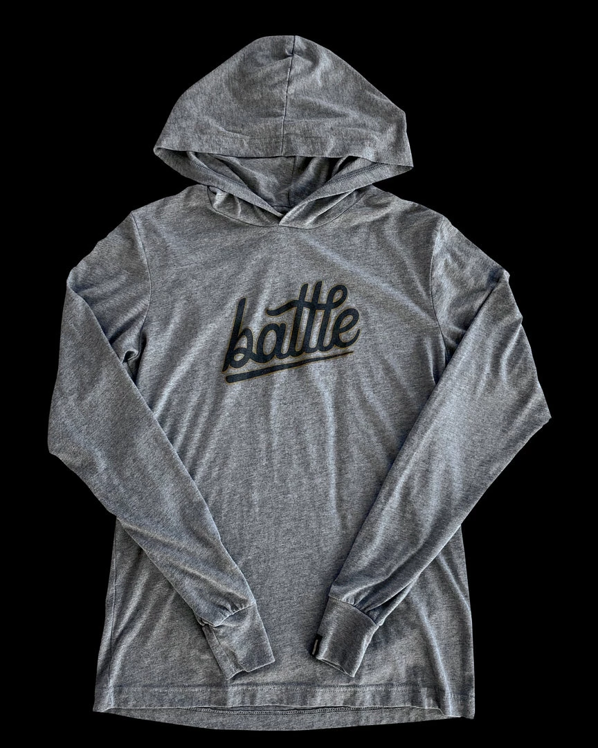 Warstic APPAREL BATTLE LONG SLEEVE HOODIE TEE (GRAY/BLACK/GOLD) 1 Warstic APPAREL BATTLE LONG SLEEVE HOODIE TEE (GRAY/BLACK/GOLD)