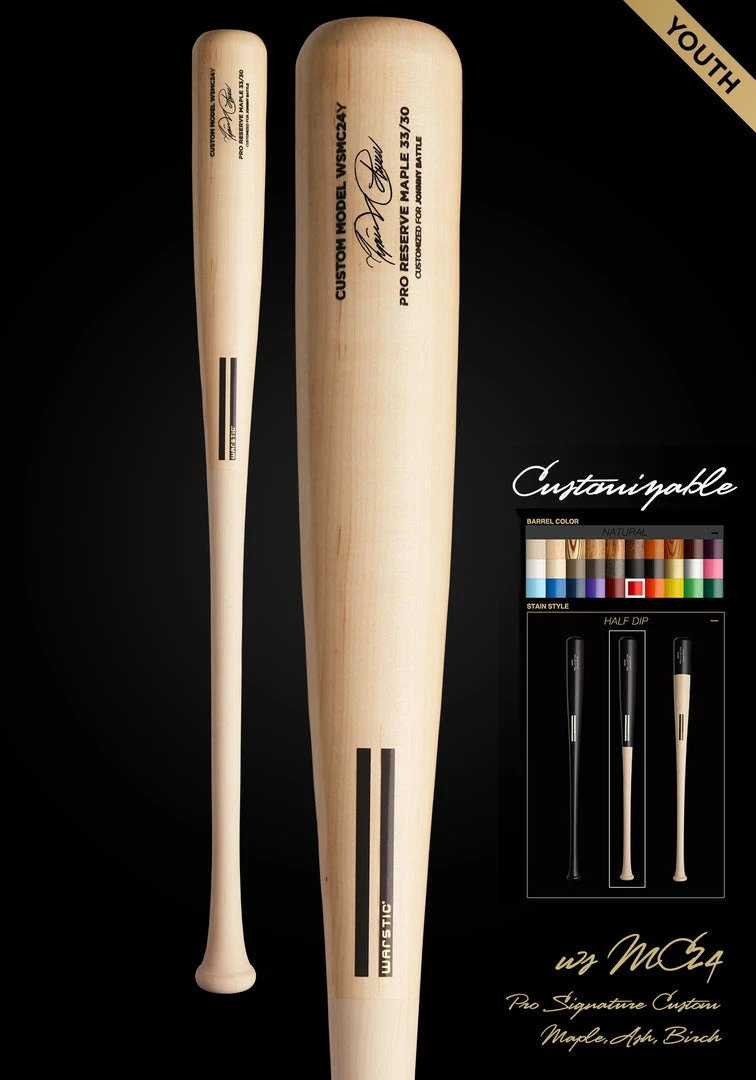 Warstic Sports, Inc MIGUEL CABRERA WSMC24Y YOUTH CUSTOMIZABLE PRO SIGNATURE WOOD BAT CUSTOM PRO 1 Warstic Sports, Inc MIGUEL CABRERA WSMC24Y YOUTH CUSTOMIZABLE PRO SIGNATURE WOOD BAT CUSTOM PRO