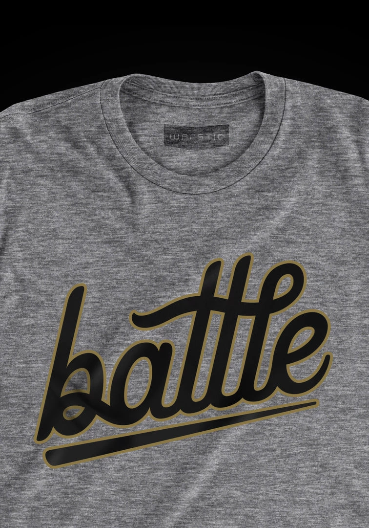 Warstic APPAREL BATTLE YOUTH TEE (GRAY/BLACK/GOLD) 2 Warstic APPAREL BATTLE YOUTH TEE (GRAY/BLACK/GOLD)