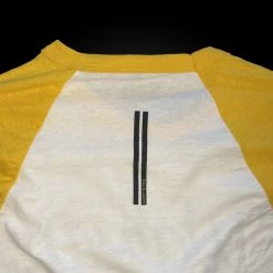 Warstic Sports, Inc WARSTIC SCRIPT 3/4 SLEEVE JERSEY TEE (WHITE/YELLOW)